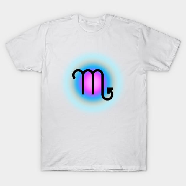 Glowing Aura Virgo Sign Zodiac T-Shirt by Scarlett Blue